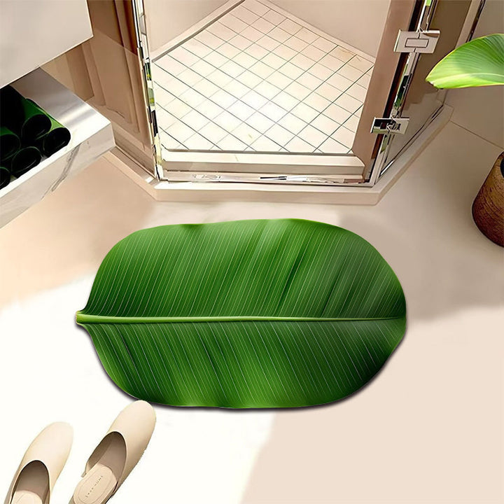 Leaf-Shaped Decorative Bath Mat Kalsten