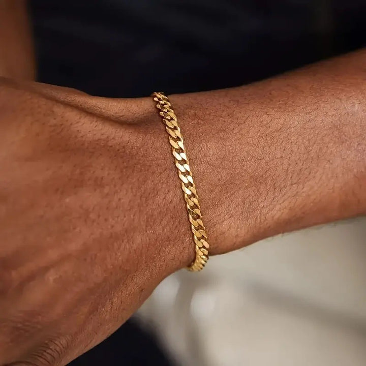 Layered Gold Chain Bracelet Set Kalsten