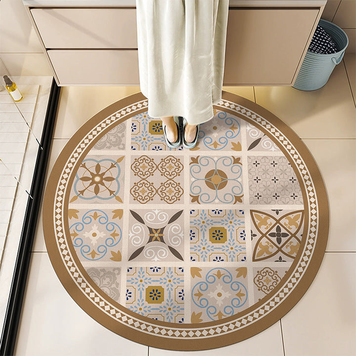 Round Decorative Bath Mat Kalsten