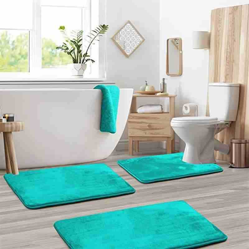 Soft Memory Foam Bath Mat Set