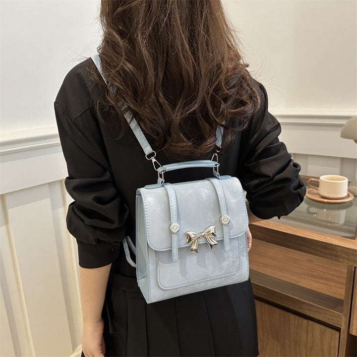 Elegant Bow-Detail Mini Backpack