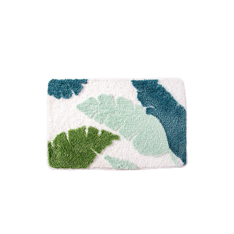 Leaf Print Bath Mat Kalsten