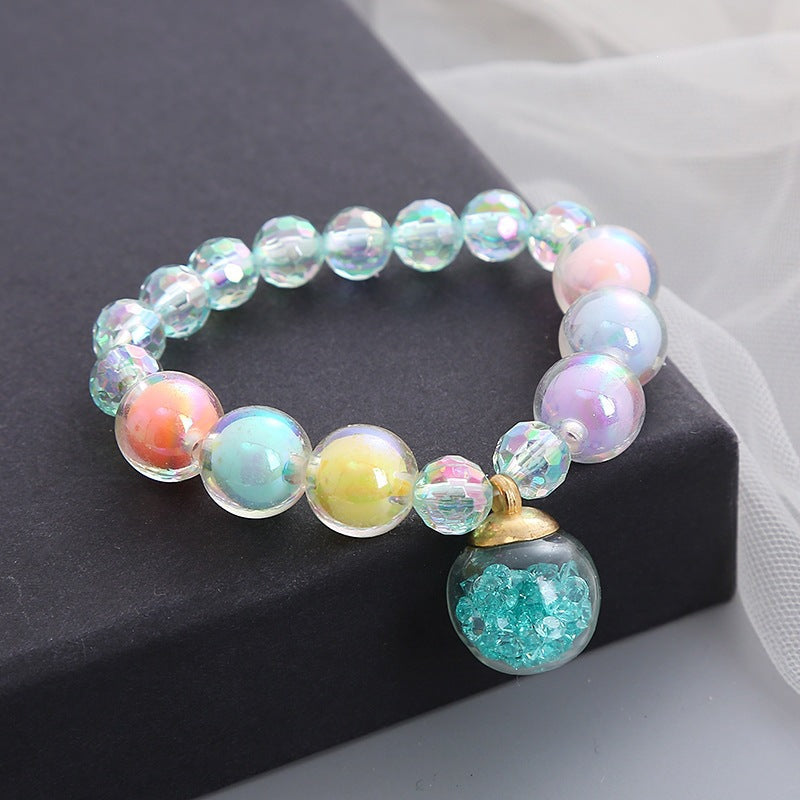 Bracelet Made of Colorful Glass Beads Kalsten