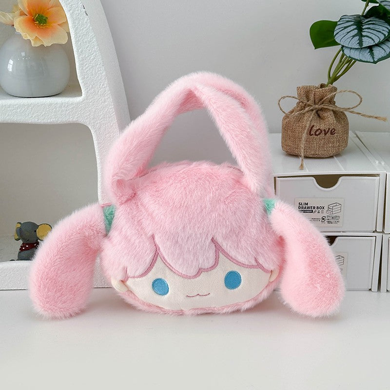 Playful plush handbag with ears and character design Kalsten