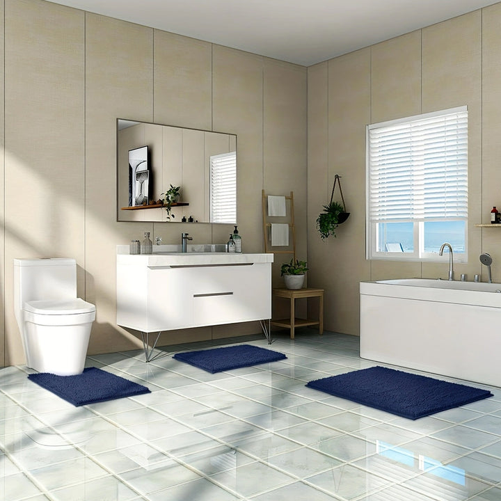 Soft Microfiber Bath Rug Set Kalsten