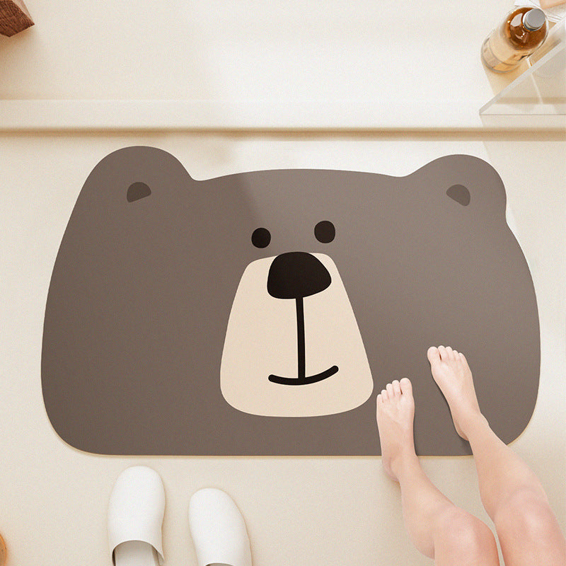 Adorable Animal-Themed Bath Mat Kalsten
