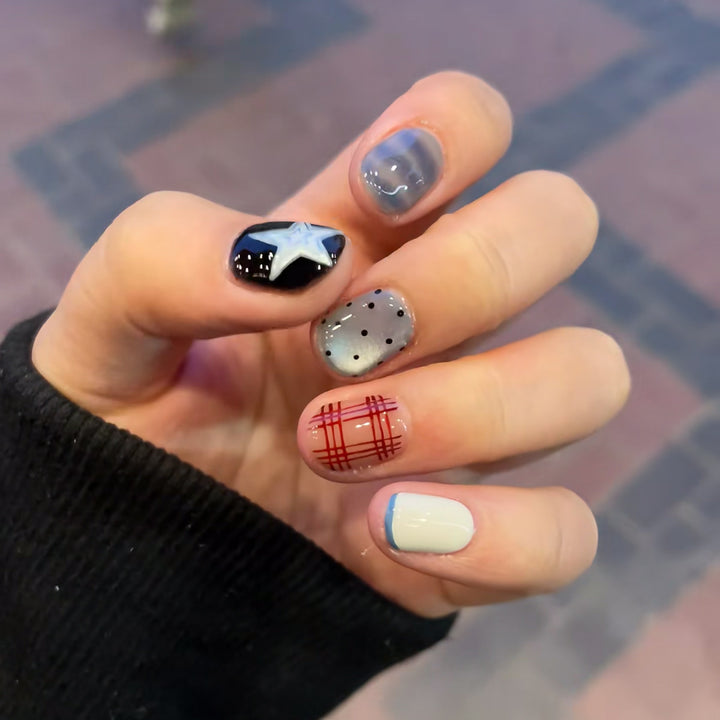 Artistic Press-On Nail Designs Kalsten