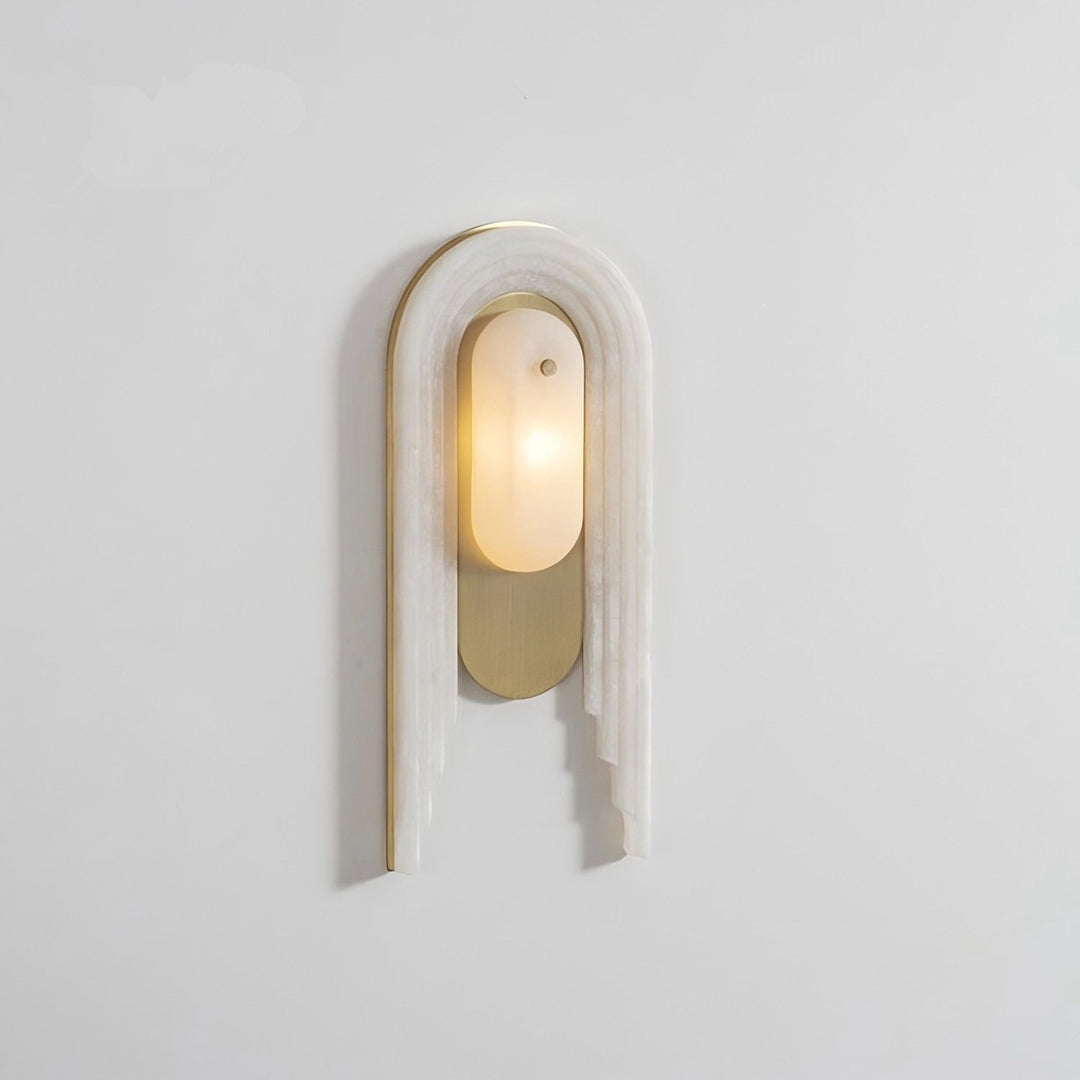 Modern Alabaster Wall Sconce