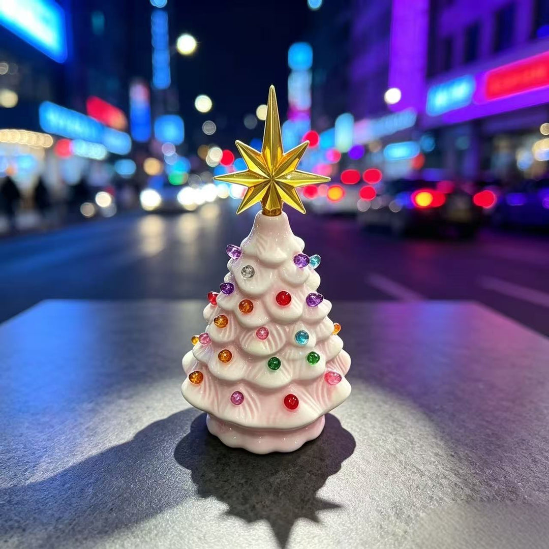 Decorative Ceramic Christmas Tree Figurine Kalsten