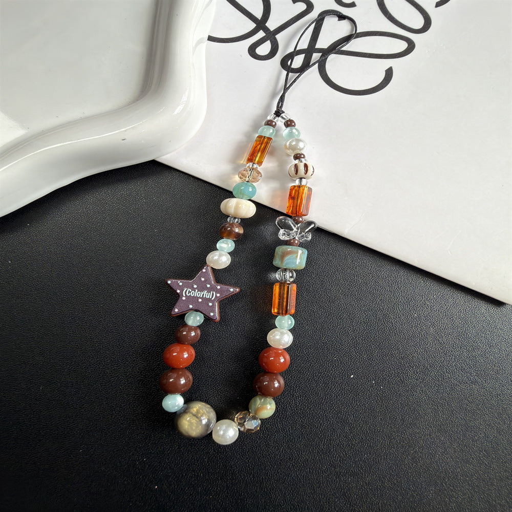 Colorful Beaded Charm Lanyard Kalsten 1790135131
