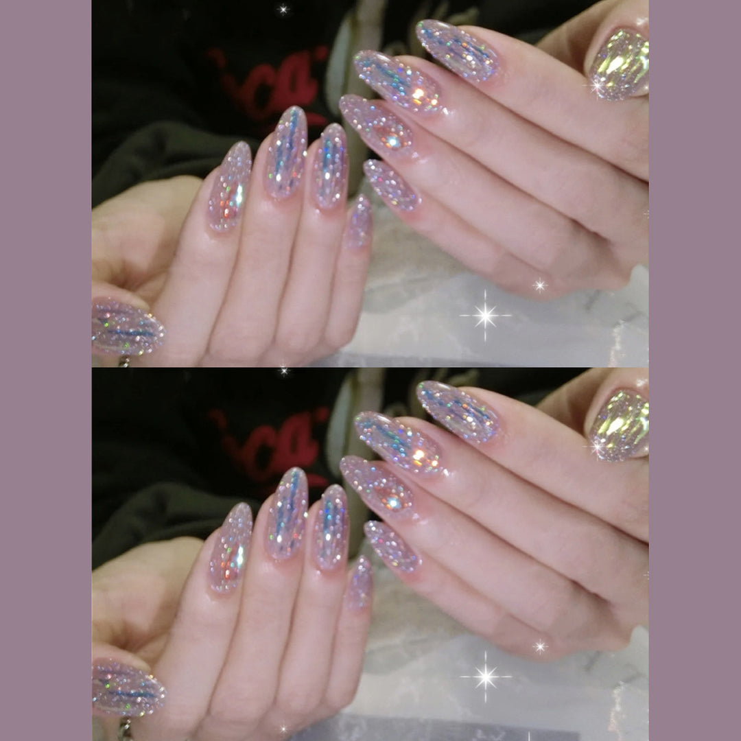 Sparkling Glittery Press-On Nail Set Kalsten 1790727491