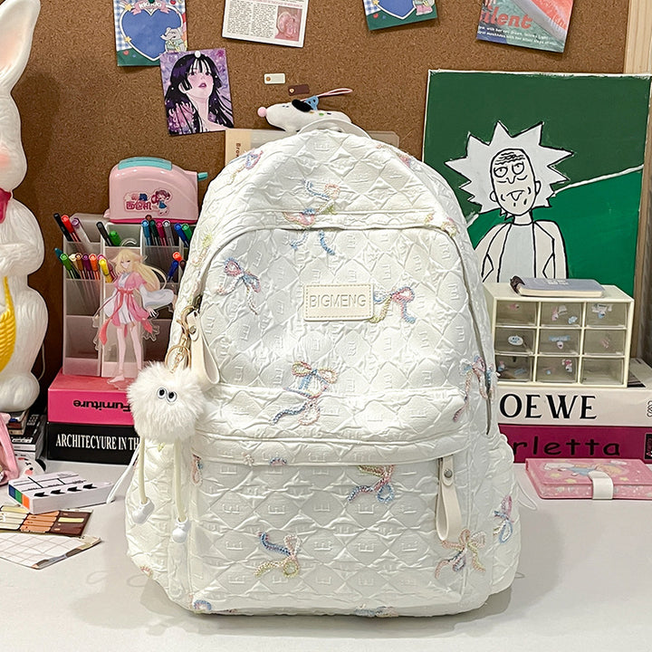 Embroidered Quilted Backpack Kalsten 1791205994