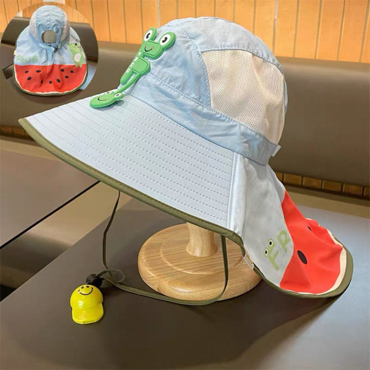 Sun Hat with Neck Protection, Breathable Mesh and Adjustable Chin Strap Kalsten