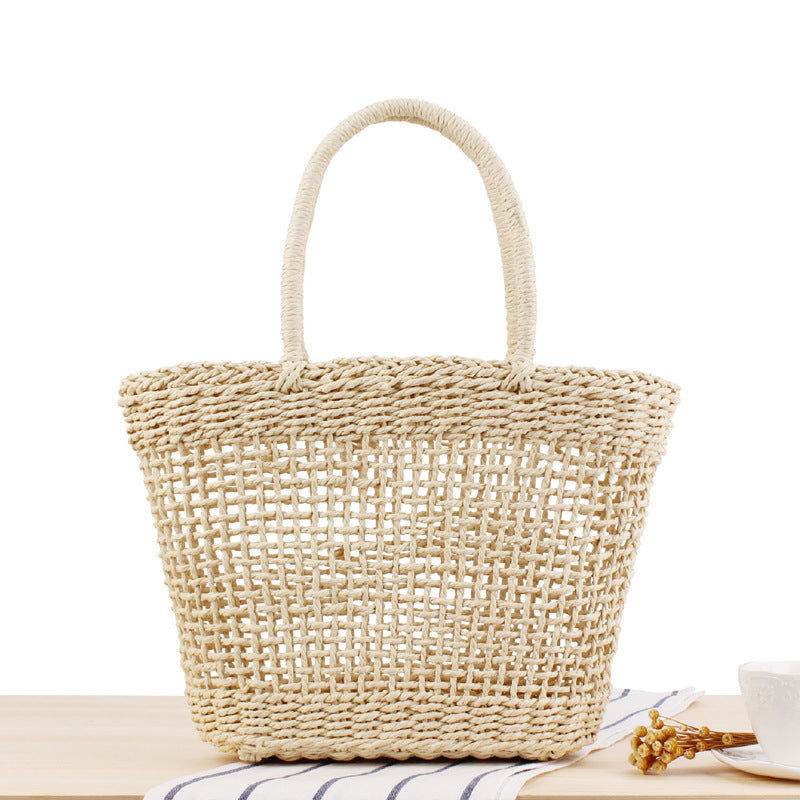 Braided Tote Bag Made of Natural Material Kalsten
