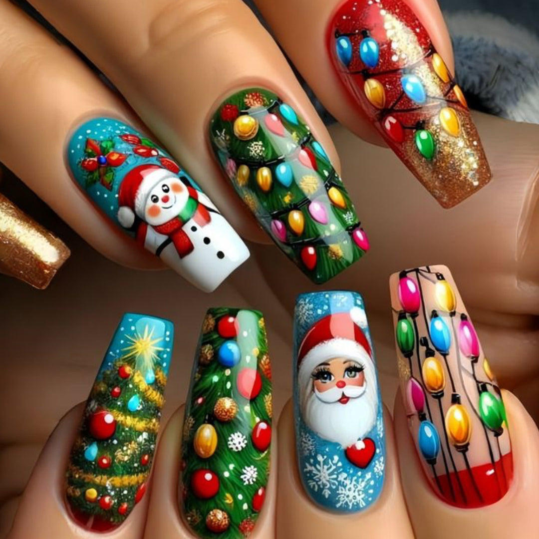 Holiday-Themed 3D Nail Art Extensions Kalsten