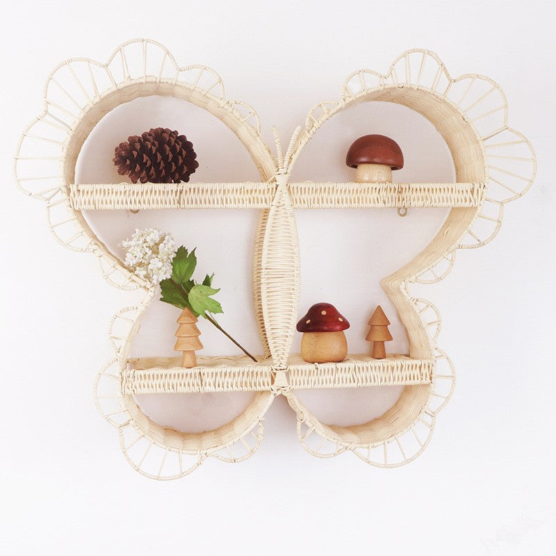 Playful wall shelf in butterfly design Kalsten