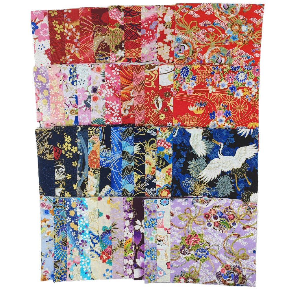 Assorted Quilting Cotton Squares Bundle For Patchwork And Craft