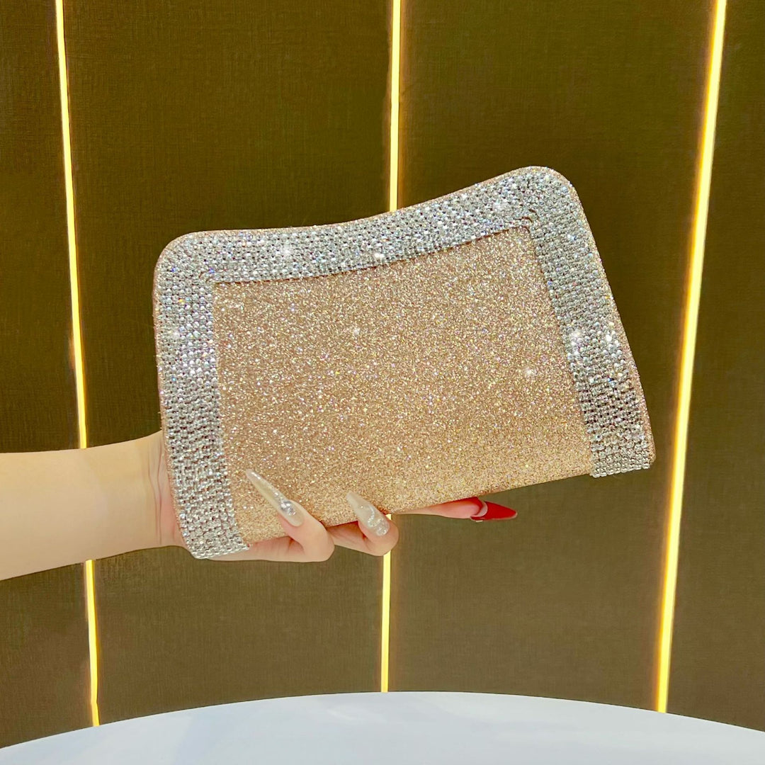 Sparkling Crystal-Trim Clutch