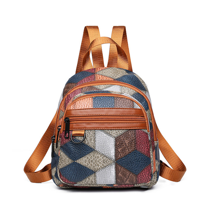 Women's Stylish Geometric Patterned Mini Backpack Kalsten