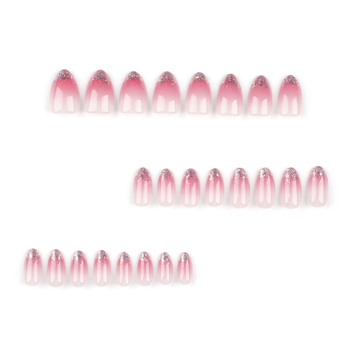 Glittering nail art with ombre effect Kalsten