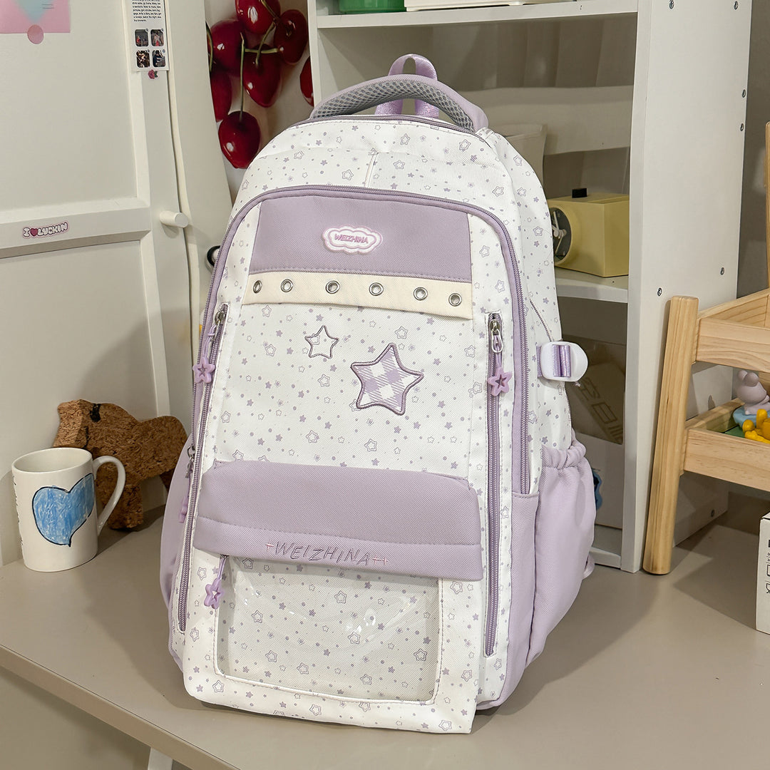 Transparent Pocket Backpack Kalsten