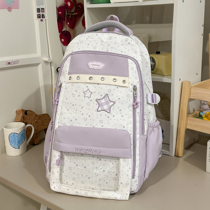 Transparent Pocket Backpack Kalsten