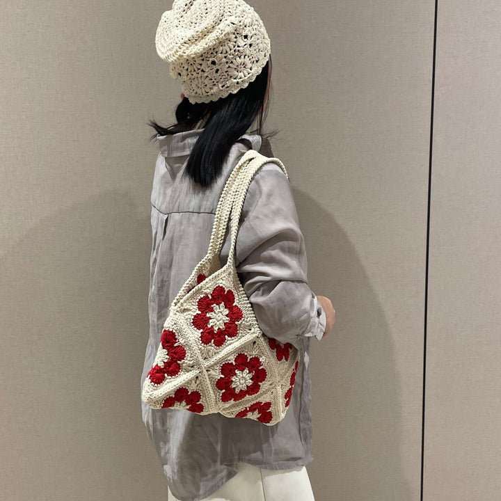 Handcrafted Flower Pattern Bag Kalsten