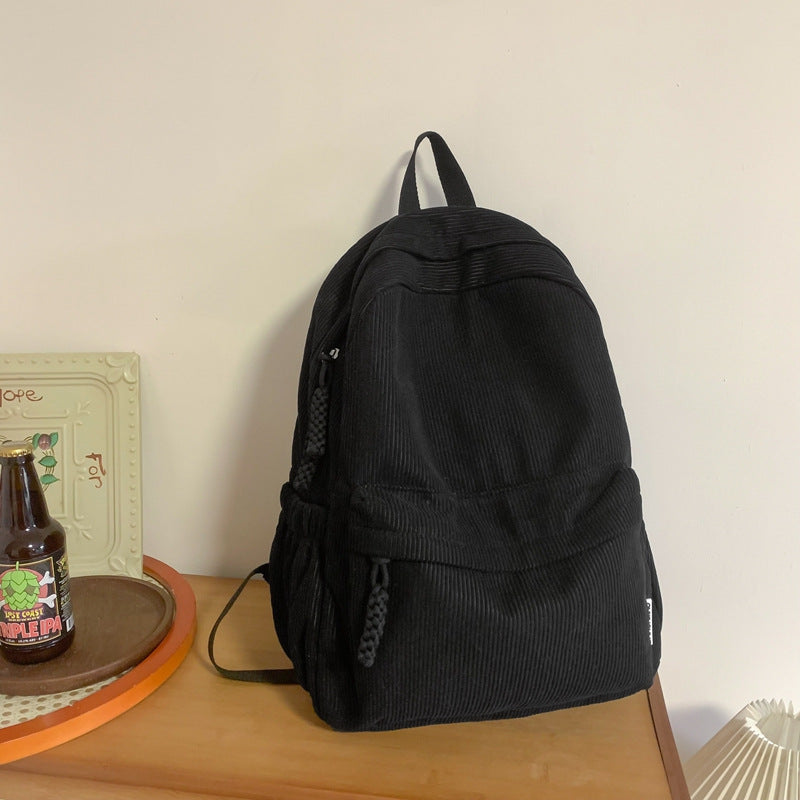 Cord Backpack with Versatile Compartments and Ergonomic Design Kalsten