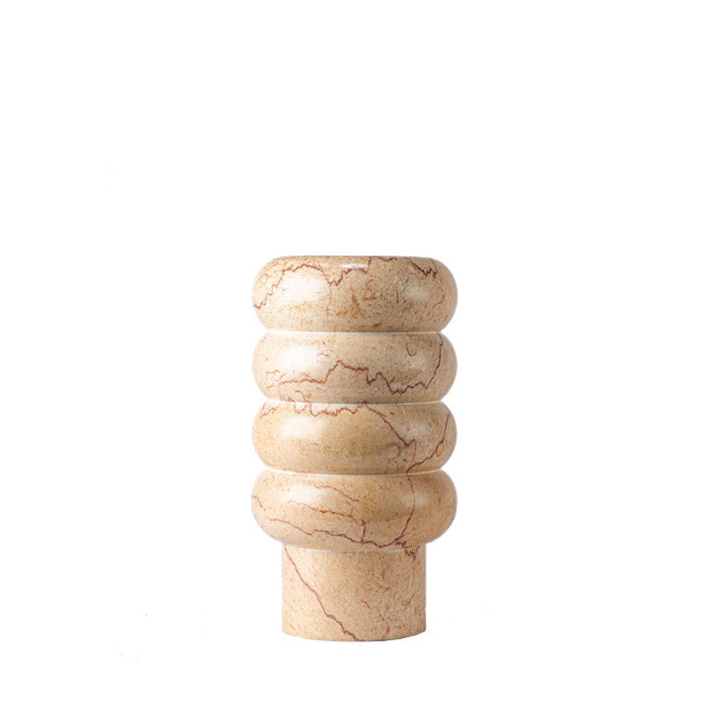 Contemporary Sculptural Marble Decorative Vase