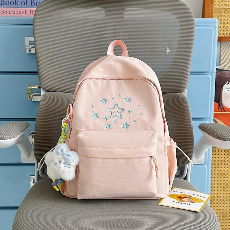 Cute Printed Star-Embellished Backpack Kalsten