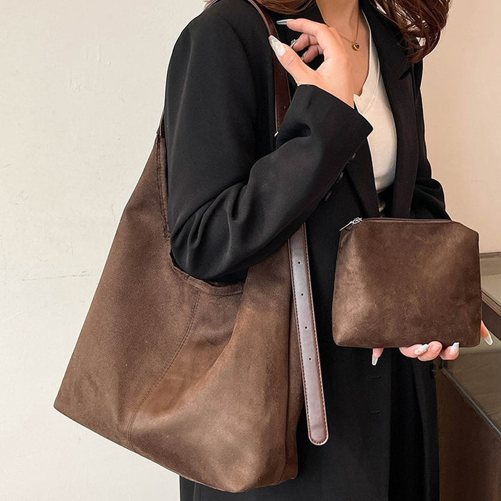 Soft Suede Hobo Shoulder Bag Kalsten