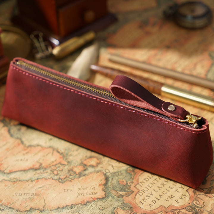 Premium Leather Pencil Case