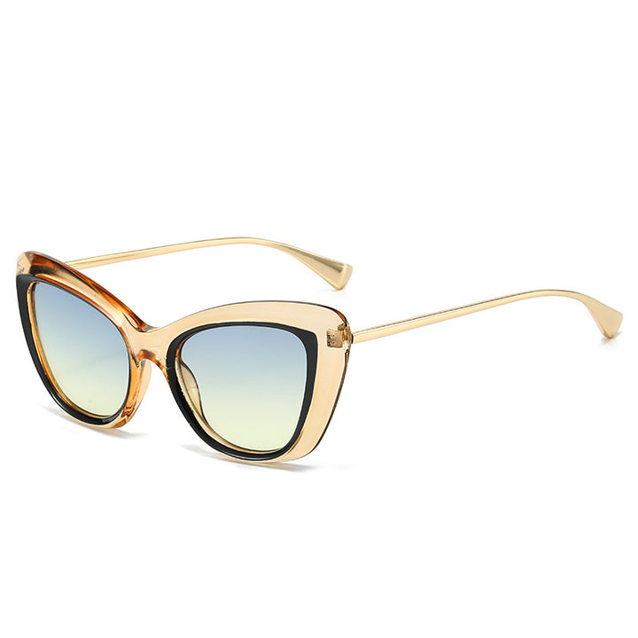 Ladies Cat-Eye Sunglasses with Elegant Metal Frame Kalsten