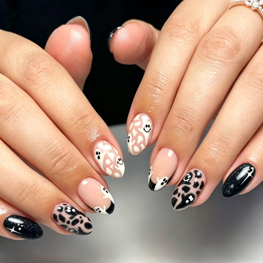 Halloween-Themed Decorative Press-On Nails