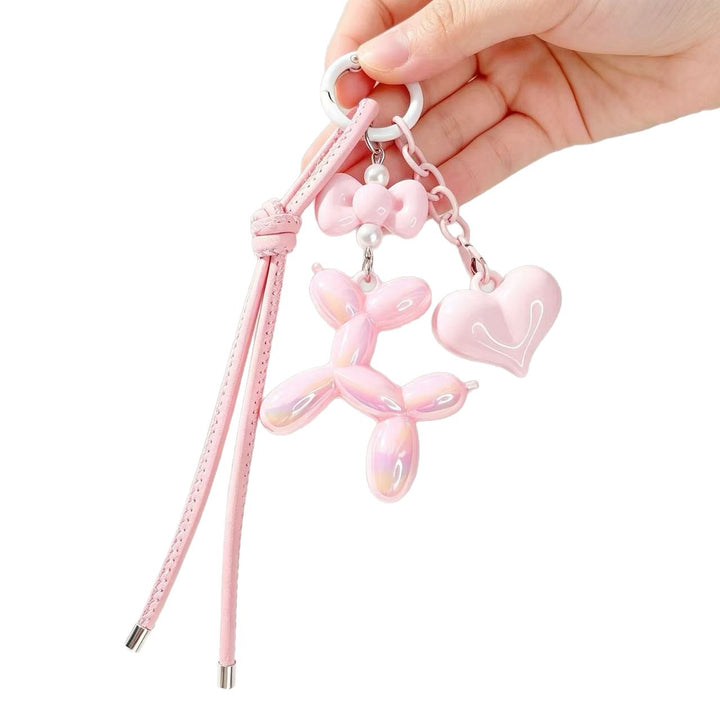 Playful keychain with heart and balloon dog Kalsten