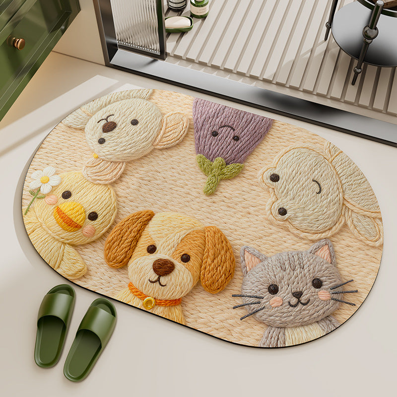Cartoon-Themed Area Rug