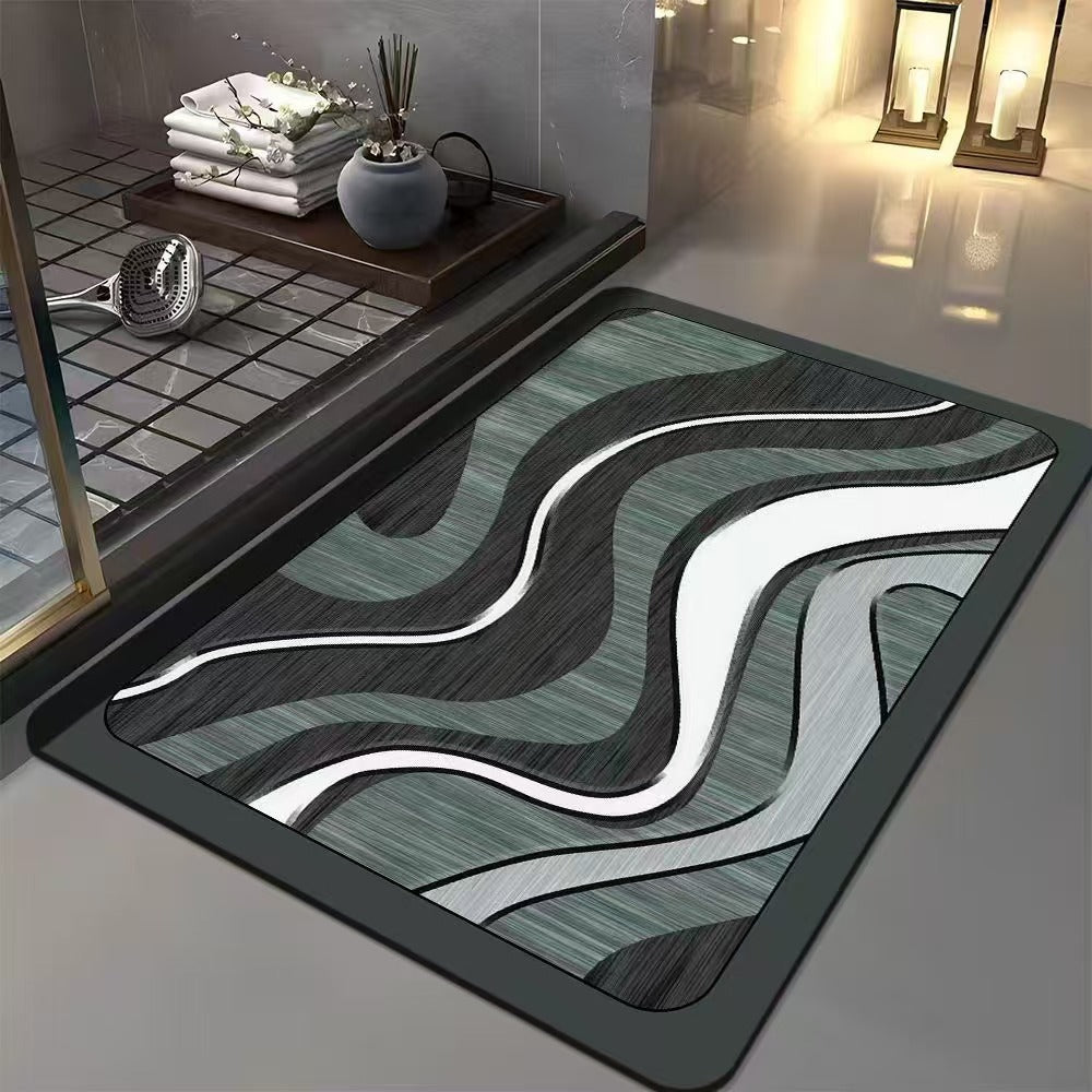 Geometric Patterned Bath Mat