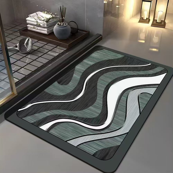 Geometric Patterned Bath Mat