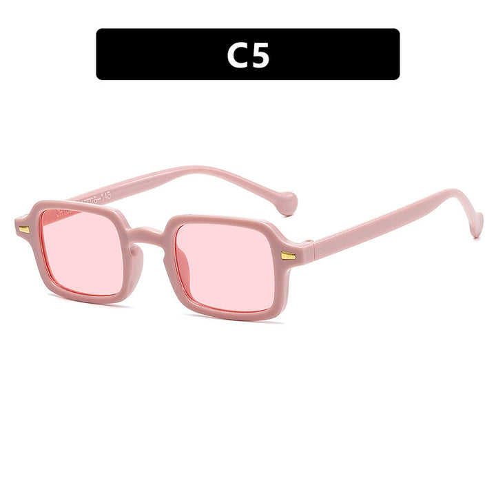 Ladies exclusive square sunglasses with elegant metal frame and UV protection Kalsten
