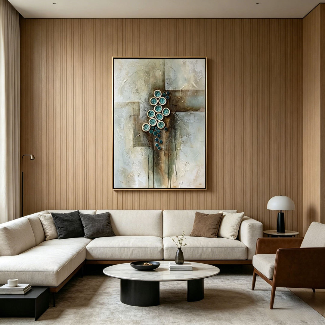Textured Abstract Wall Art for Modern Interiors