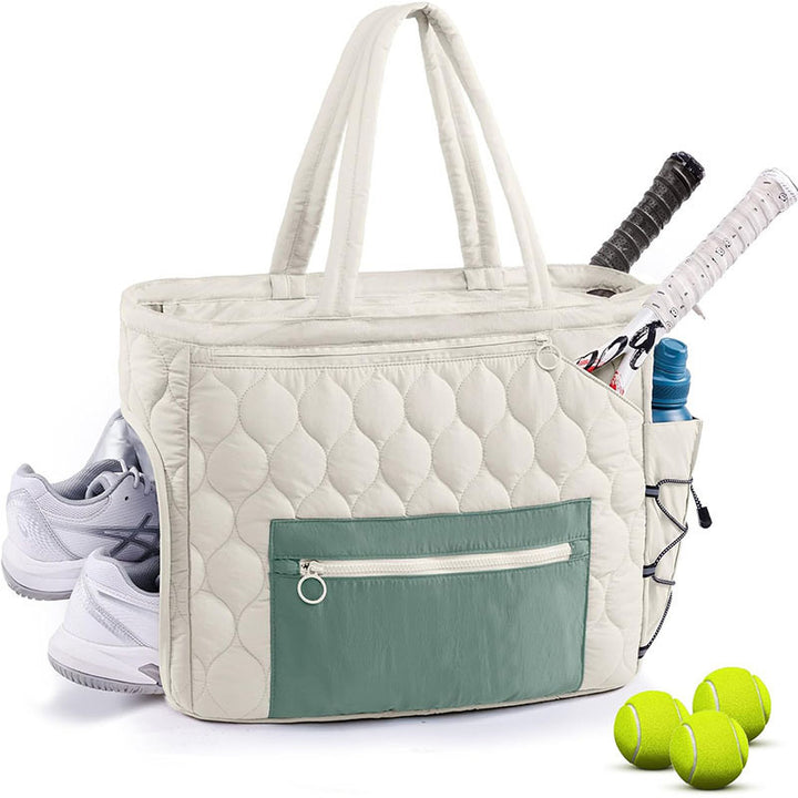 Quilted Multi-Compartment Sports Tote Bag Kalsten