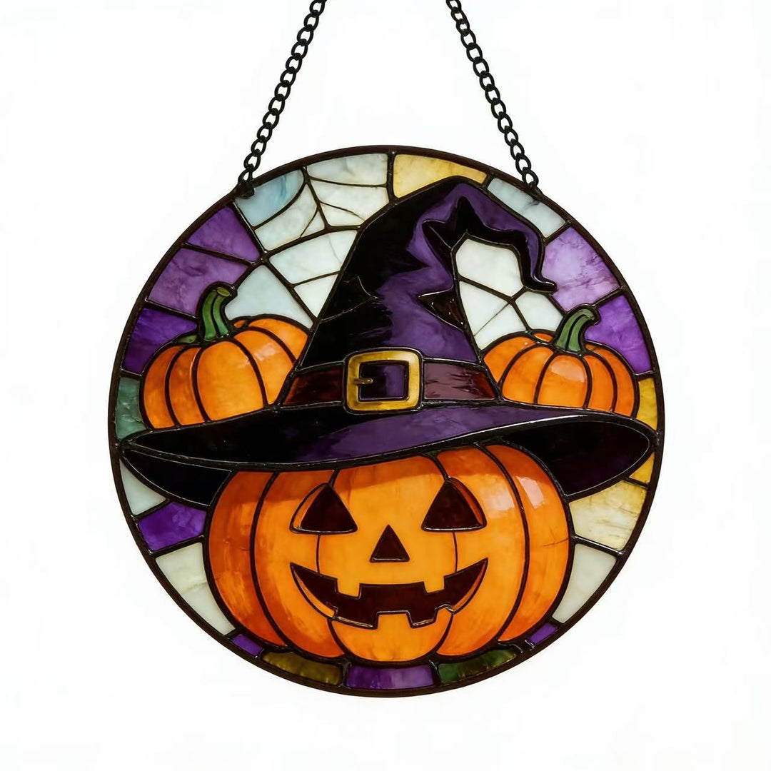 Decorative Skull Stained Glass Wall Art Kalsten