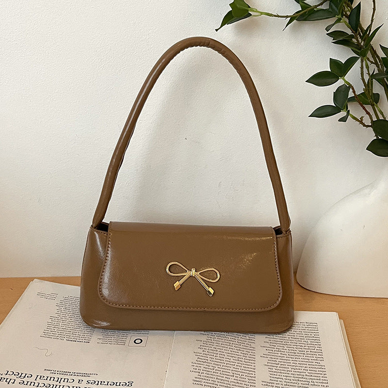 Elegant Bow-Detail Handheld Handbag
