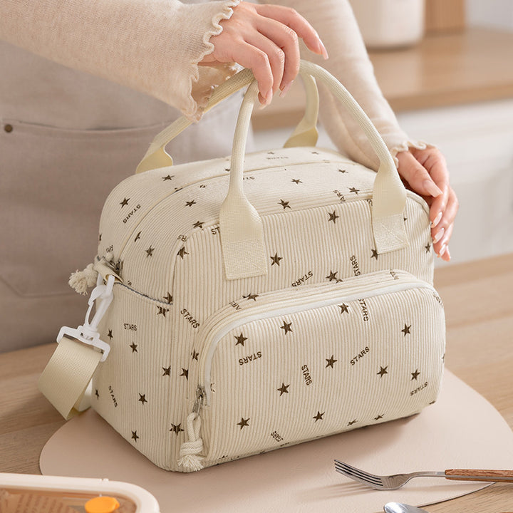 Insulated Cherry Print Lunch Bag Kalsten