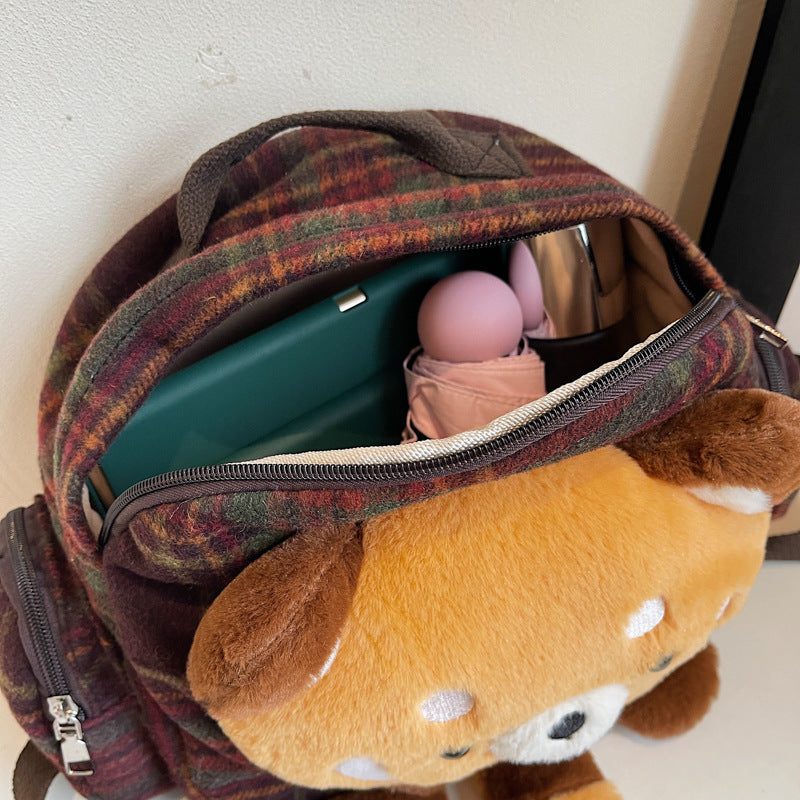 Plush backpack with animal design Kalsten