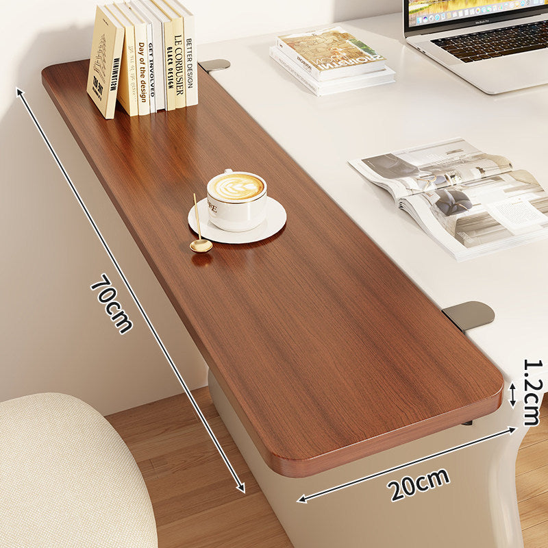 Slim Clamp-On Folding Side Desk Shelf Tray