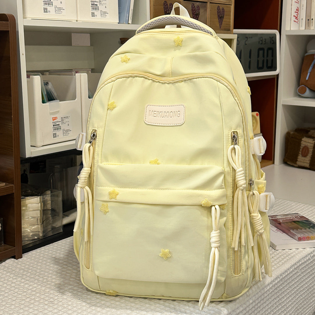 Decorative Star-Embellished Backpack Kalsten