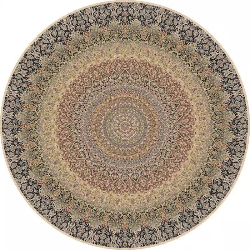 Mandala Patterned Area Rug Kalsten