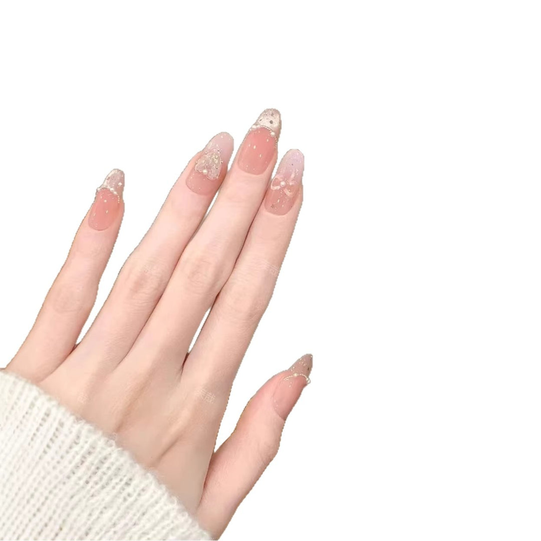 Elegant Decorative Press-On Nail Art