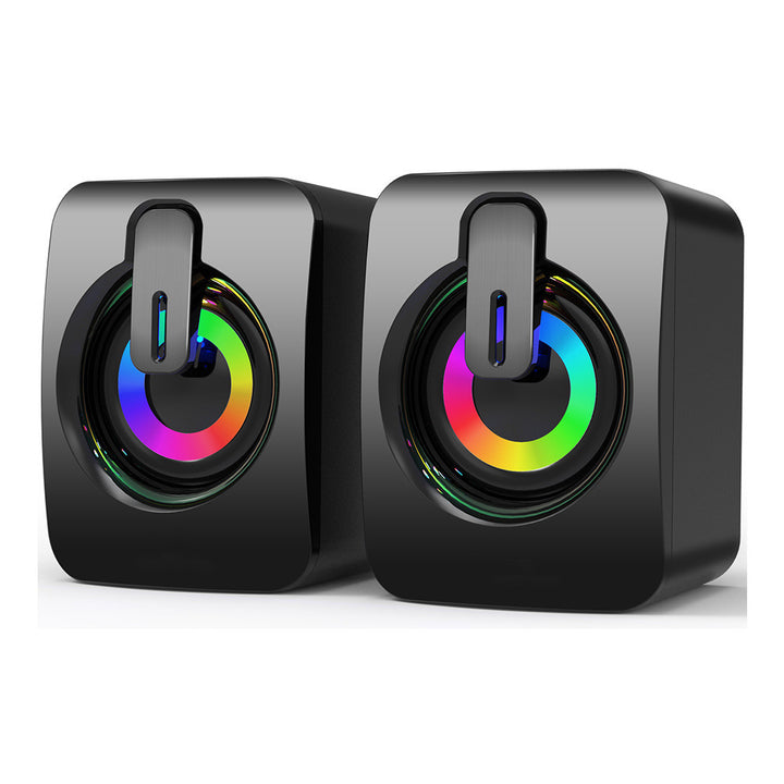 Bluetooth Desktop Speakers with Dynamic RGB Lighting Effects Kalsten